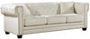 Meridian Bowery Velvet Sofa in Cream 614Cream-S image