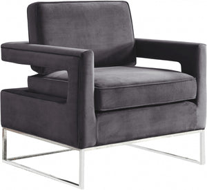 Meridian Noah Accent Chair in Grey 510Grey image