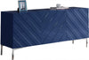 Meridian Collette Sideboard/Buffet in Chrome/Navy Blue 309 image