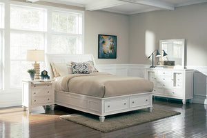 G201309KE-S4 Sandy Beach White King Four-Piece Bedroom Set image