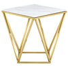 Meridian Mason End Table in Gold 216-E image