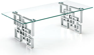 Meridian Alexis Chrome Coffee Table in Chrome Stainless Steel 230-C image