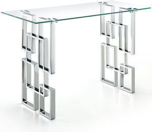 Meridian Alexis Chrome Console Table in Chrome Stainless Steel 231-S image