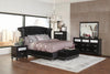 Barzini Black Upholstered California King Bed image