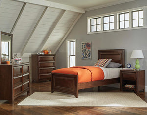 Greenough Transitional Maple Oak Full Storage Bed image
