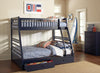 Ashton Navy Twin-over-Full Bunk Bed image