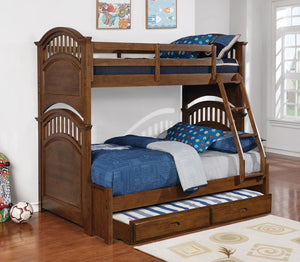 Halsted Casual Walnut Twin-over-Full Bunk Bed image