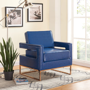 Meridian Amelia Accent Chair in Navy 512Navy image
