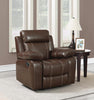 Myleene Chestnut Leather Recliner image