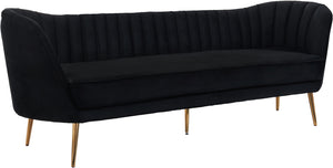 Meridian Margo Velvet Sofa in Black 622Black-S image