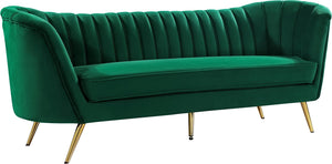 Meridian Margo Velvet Sofa in Green 622Green-S image