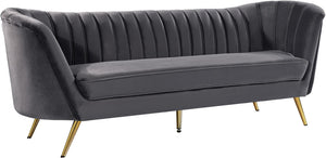 Meridian Margo Velvet Sofa in Grey 622Grey-S image