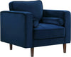 Meridian Emily Velvet Chair in Navy 625Navy-C image