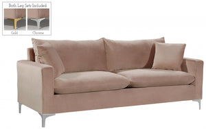Meridian Naomi Velvet Sofa in Pink 633Pink-S image