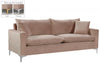 Meridian Naomi Velvet Sofa in Pink 633Pink-S image