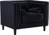 Meridian Taylor Velvet Chair in Black 642Black-C image