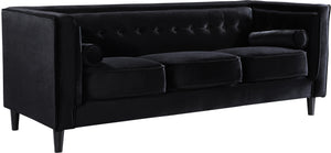 Meridian Taylor Velvet Sofa in Black 642Black-S image