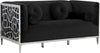Meridian Furniture Opal Velvet Loveseat in Black 672Black-L image