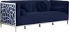 Meridian Furniture Opal Velvet Sofa in Navy 672Navy-S image