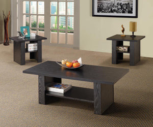 G700345 Contemporary Black Oak Three-Piece Table Set image