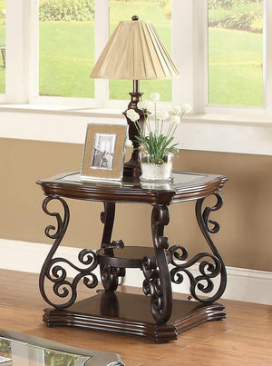 Occasional Traditional Dark Brown End Table image