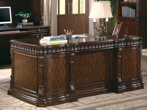Tucker Traditional Rich Brown Executive Desk image
