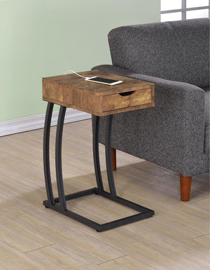 Industrial Antique Nutmeg Accent Table image