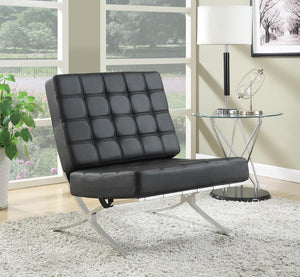 G902181 Black and Chrome Accent Chair image