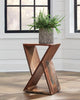 Industrial Reclaimed Wood Accent Table image