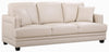 Meridian Ferrara Leather Sofa in Beige 655BE-S image