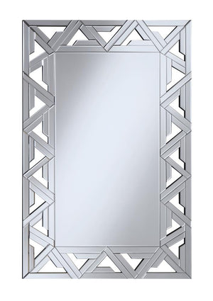 G960089 Contemporary Silver Wall Mirror image