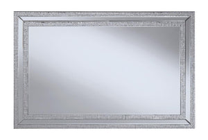 G960091 Contemporary Silver Wall Mirror image